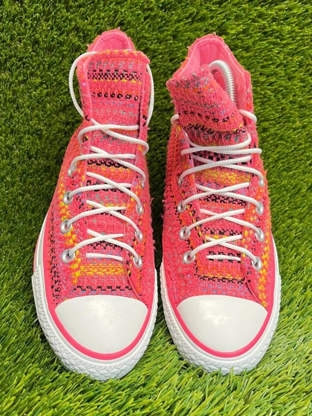 Converse Chuck Taylor All Star Girls Size 5Y Pink White Casual Shoes Sneakers